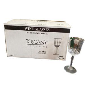 Vintage 12-piece Toscany classic Wine glasses Any occasion